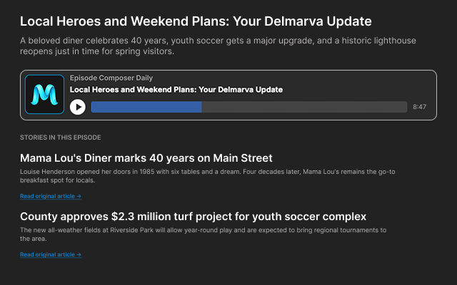 Article Creator - RSS feed output